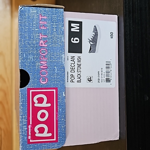 POP Declan Black Stone Wash sneaker - Picture 9 of 9